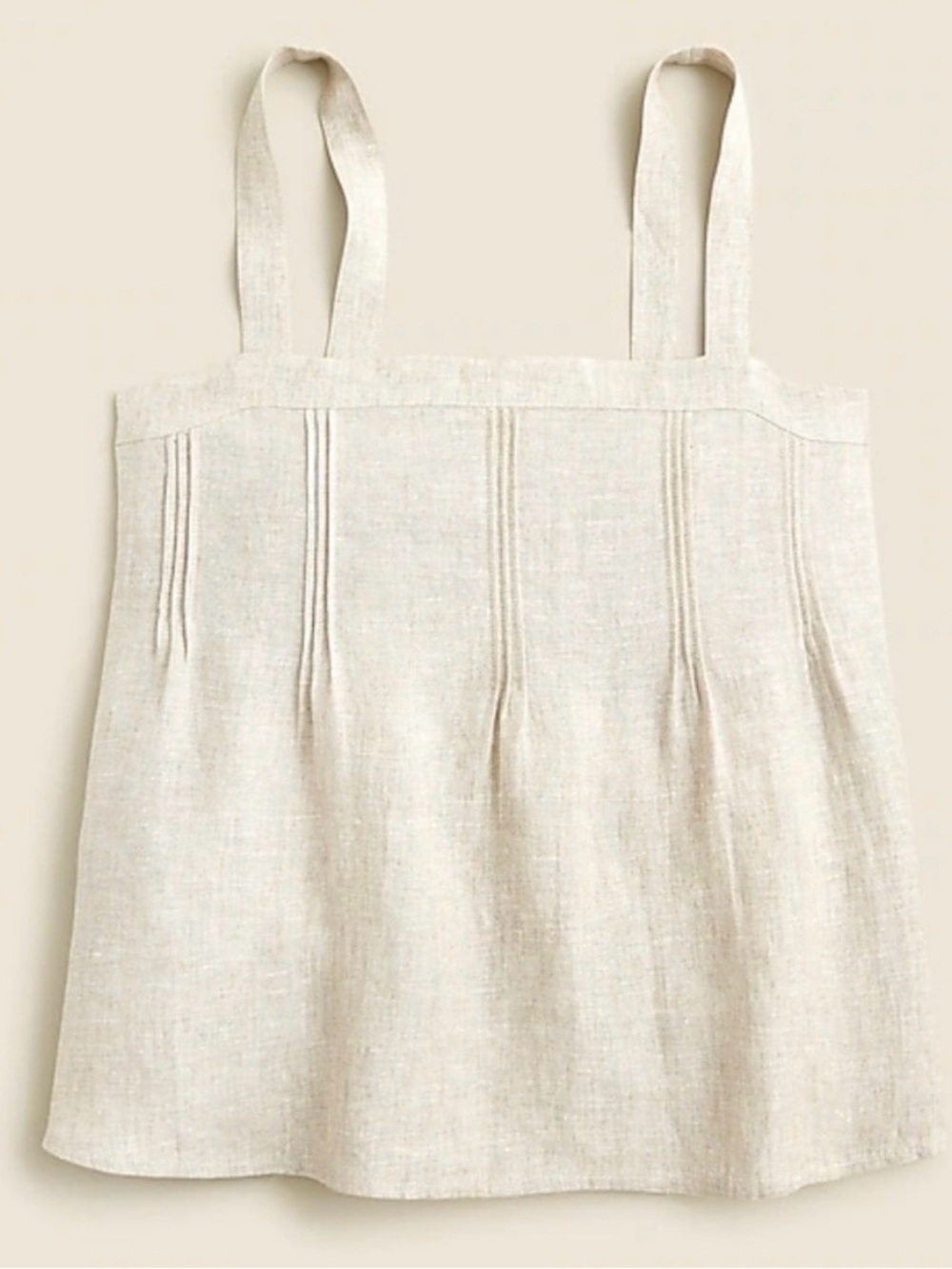 J. Crew Cream Linen Tank Top